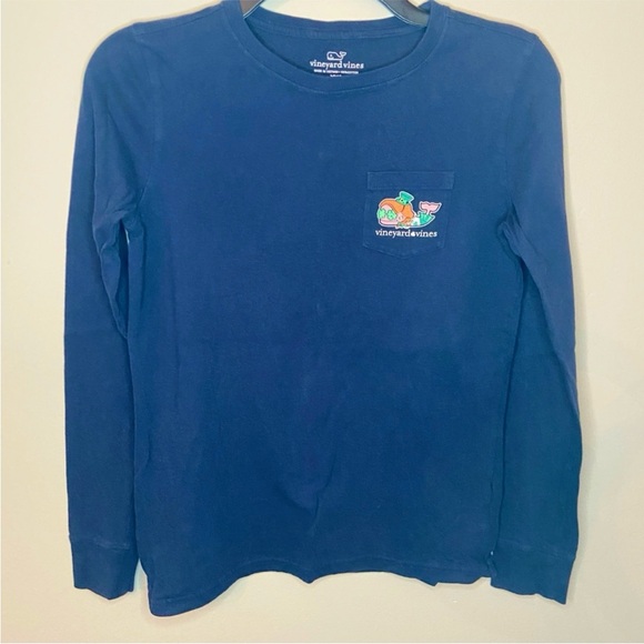 Vineyard Vines St. Paddy's Day Long Sleeve Shirt Navy Women’s XXS - Picture 2 of 8